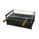 MOVELAR - Metal Rack Griller avec Grille pour Bois et Charbon G6018 51x33x25 cm