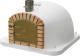 MOVELAR - Four a bois exterieur en beton modele VULCANO (Blanc - 100 x 100 x 80 cm) - Sans isolation - REF: 7003/1
