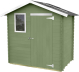 Abri de Jardin en Bois 2,6 m² ALCE Bh16 Livia 198x130 cm Vert avec Porte Simple et Fenêtre Frontale