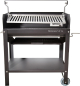 BELLIDO - Barbecue argentin ARGENTA 70m professionnel noir avec grille réglable de 72 cm pour bois ou charbon