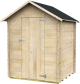 Abri de Jardin en Bois 1,9 m² ALCE Bh16 Marcella 146x130 cm avec Porte Simple et Plancher OSB3