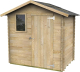 Abri de Jardin en Bois 2,6 m² ALCE Bh16 Livia 198x130 cm avec Porte Simple et Fenêtre Frontale