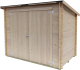Abri Adossé en Bois 2,8 m² ALCE Bh16 Eureka 218x130 cm avec Porte Double et Plancher OSB3