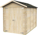 Grand Abri de Jardin en Bois 4,9 m² ALCE Bh16 Fiamma 178x273 cm avec Porte Double sans Plancher