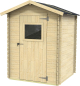 Abri de Jardin en Bois 1,9 m² ALCE Bh16 Flavia 146x130 cm avec Porte avec Fenêtre et Plancher OSB3