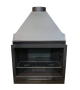 Barbecue à Bois d'Intérieur Modèle B100 109 x 55 x 141,5 cm en Acier avec Grille en Fonte - FOGO SUR